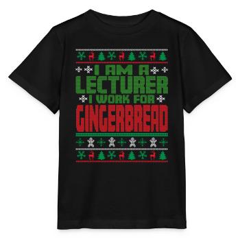 Lecturer Christmas Saying - Stanley/Stella MINI CREATOR Kids’ T-Shirt - black - Front - Mikhail (115cm)
