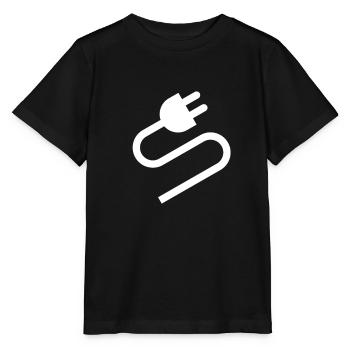 Couple Plug Socket Matching Costume Funny - Stanley/Stella MINI CREATOR Kids’ T-Shirt - black - Front - Mikhail (115cm)