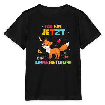 Ich bin jetzt ein Kindergartenkind - Stanley/Stella Kinder T-Shirt MINI CREATOR  - Schwarz - Vorne - Mikhail (115cm)