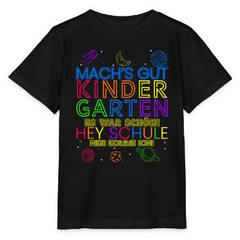 Schulkind Schüler Lustiger Spruch Kindergarten Ein - Stanley/Stella Kinder T-Shirt MINI CREATOR  - Schwarz - Vorne - Mikhail (115cm)