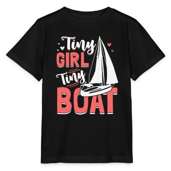 Petite fille École de voile petit bateau mer Baltique - T-shirt bio MINI CREATOR Stanley/Stella Enfant - noir - Devant - Mikhail (115cm)