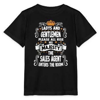 Commercial Agents T funny saying Motive Sales - Stanley/Stella MINI CREATOR Kids’ T-Shirt - black - Front - Mikhail (115cm)