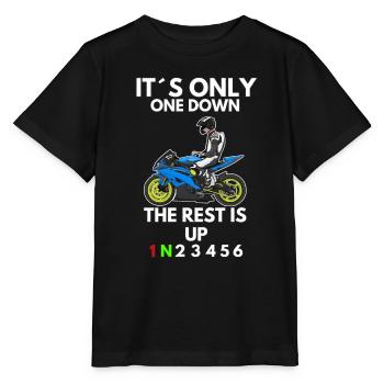 Motorcycle Lifestyle / Motorcycle / Motorcycle biker - Stanley/Stella MINI CREATOR Kids’ T-Shirt - black - Front - Mikhail (115cm)