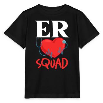 Infirmière d’urgence Premiers soins - T-shirt bio MINI CREATOR Stanley/Stella Enfant - noir - Devant - Mikhail (115cm)