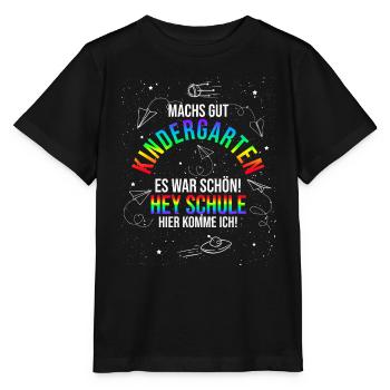 Schulkind Ende Kindergarten Schüler Abschied Vorsc - Stanley/Stella Kinder T-Shirt MINI CREATOR  - Schwarz - Vorne - Mikhail (115cm)