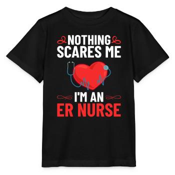 Infirmière d’urgence Premiers soins - T-shirt bio MINI CREATOR Stanley/Stella Enfant - noir - Devant - Mikhail (115cm)