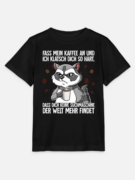 Fass mein Kaffee an und ich klatsch dich Kaffee - Stanley/Stella Kinder T-Shirt MINI CREATOR  - Schwarz