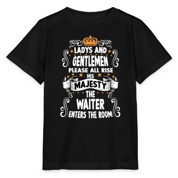 Waiter T Fun Saying Motif Waiter - Stanley/Stella MINI CREATOR Kids’ T-Shirt - black - Front - Mikhail (115cm)