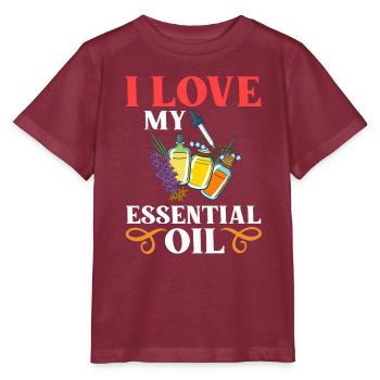 Essential Oil Diffuser Aromatherapy Plants - Stanley/Stella MINI CREATOR Kids’ T-Shirt - burgundy - Front - Kain (125cm)