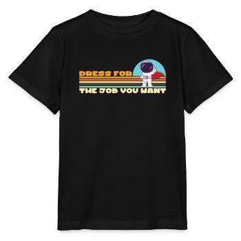 Astronaut Astronomy Solar System Space Kids - Stanley/Stella MINI CREATOR Kids’ T-Shirt - black - Front - Mikhail (115cm)