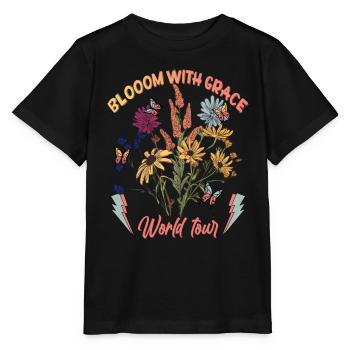 Bloom Where You Are Planted - Stanley/Stella MINI CREATOR Kids’ T-Shirt - black - Front - Mikhail (115cm)