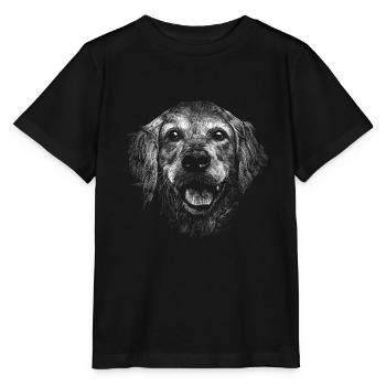 Golden Retriever - Stanley/Stella Kinder T-Shirt MINI CREATOR  - Schwarz - Vorne - Mikhail (115cm)