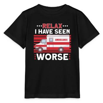 Paramedic First Responder Ambulance Driver - Stanley/Stella MINI CREATOR Kids’ T-Shirt - black - Front - Mikhail (115cm)