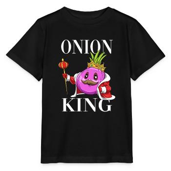 Onion King - Stanley/Stella Kinder T-Shirt MINI CREATOR  - Schwarz - Vorne - Mikhail (115cm)