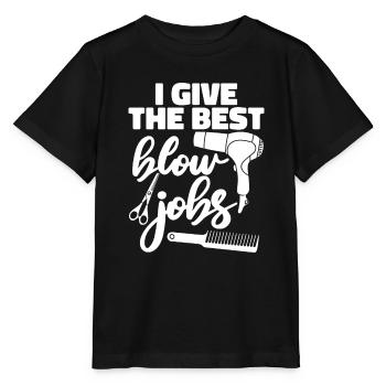Hairdresser Hairstylist Funny - Stanley/Stella MINI CREATOR Kids’ T-Shirt - black - Front - Mikhail (115cm)