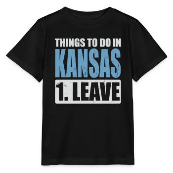 Mème du Kansas - T-shirt bio MINI CREATOR Stanley/Stella Enfant - noir - Devant - Mikhail (115cm)
