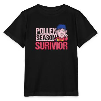 Cadeau de chemise de survivant de saison du pollen - T-shirt bio MINI CREATOR Stanley/Stella Enfant - noir - Devant - Mikhail (115cm)