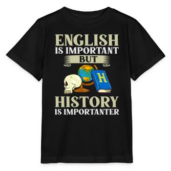 History Teacher Lesson Professor Historian - Stanley/Stella MINI CREATOR Kids’ T-Shirt - black - Front - Mikhail (115cm)
