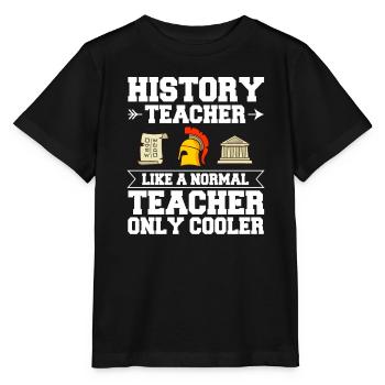 History Teacher Lesson Professor Historian - Stanley/Stella MINI CREATOR Kids’ T-Shirt - black - Front - Mikhail (115cm)