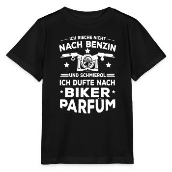 Ich Dufte Nach Biker Parfüm Biker Spruch - Stanley/Stella Kinder T-Shirt MINI CREATOR  - Schwarz - Vorne - Mikhail (115cm)