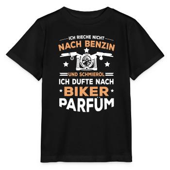 Ich Dufte Nach Biker Parfüm Biker Spruch - Stanley/Stella Kinder T-Shirt MINI CREATOR  - Schwarz - Vorne - Mikhail (115cm)
