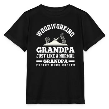 Woodworker Grandpa - Stanley/Stella MINI CREATOR Kids’ T-Shirt - black - Front - Mikhail (115cm)