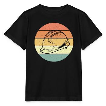 Casque de construction - T-shirt bio MINI CREATOR Stanley/Stella Enfant - noir - Devant - Mikhail (115cm)
