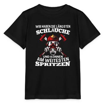 Wir Haben Die Längsten Schläuche Versauter - Stanley/Stella Kinder T-Shirt MINI CREATOR  - Schwarz - Vorne - Mikhail (115cm)