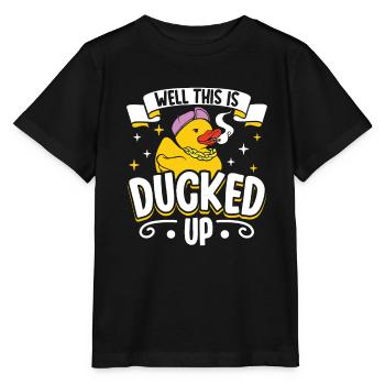 Gummiente Gummienten Entenliebhaber Badezimmer - Stanley/Stella Kinder T-Shirt MINI CREATOR  - Schwarz - Vorne - Mikhail (115cm)