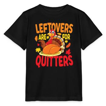 Leftovers Are For Quitters - Stanley/Stella Kinder T-Shirt MINI CREATOR  - Schwarz - Vorne - Mikhail (115cm)