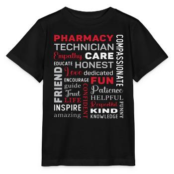 Pharmacy Technician Tech Medicine Pharmacist Quota - Stanley/Stella MINI CREATOR Kids’ T-Shirt - black - Front - Mikhail (115cm)