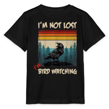 Ornithologie Vogelforschung I'm Not Lost I'm - Stanley/Stella Kinder T-Shirt MINI CREATOR  - Schwarz - Vorne - Mikhail (115cm)