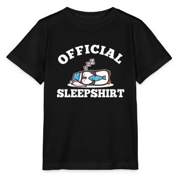 Official sleepshirt penguin - Stanley/Stella MINI CREATOR Kids’ T-Shirt - black - Front - Mikhail (115cm)