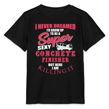 Drôle de cadeau de pavé en béton - T-shirt bio MINI CREATOR Stanley/Stella Enfant - noir - Devant - Mikhail (115cm)