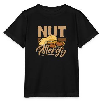 Nut Allergy Gift Peanut Allergy Shirt - Stanley/Stella MINI CREATOR Kids’ T-Shirt - black - Front - Mikhail (115cm)