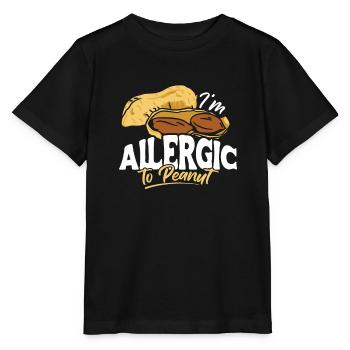 In Allergic To Peanut Peanut Allergy Shirt - Stanley/Stella MINI CREATOR Kids’ T-Shirt - black - Front - Mikhail (115cm)