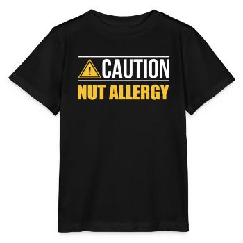 Coutain Nut Allergy Nuss Allergie Shirt - Stanley/Stella MINI CREATOR Kids’ T-Shirt - black - Front - Mikhail (115cm)