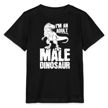 Dinosaure Dinosaure adulte - T-shirt bio MINI CREATOR Stanley/Stella Enfant - noir - Devant - Mikhail (115cm)
