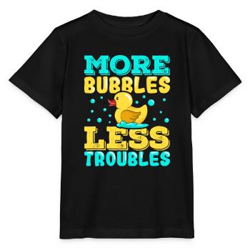Gummiente Gummienten Entenliebhaber Badezimmer - Stanley/Stella Kinder T-Shirt MINI CREATOR  - Schwarz - Vorne - Mikhail (115cm)