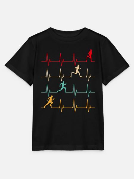 Running Papa liebt es, coole Marathonläufer zu laufen - Stanley/Stella Kinder T-Shirt MINI CREATOR - Schwarz