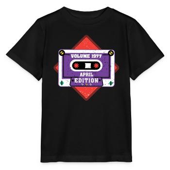 Volume 1977 Édition avril - T-shirt bio MINI CREATOR Stanley/Stella Enfant - noir - Devant - Mikhail (115cm)
