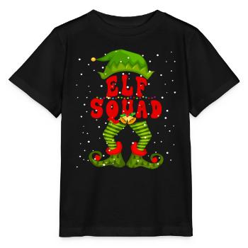 Elf Squad Cute Elf Christmas - Stanley/Stella MINI CREATOR Kids’ T-Shirt - black - Front - Mikhail (115cm)