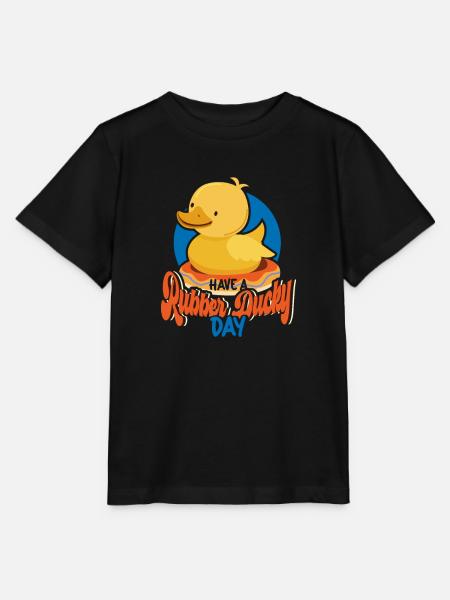Gummiente Gummienten Entenliebhaber Badezimmer - Stanley/Stella Kinder T-Shirt MINI CREATOR - Schwarz