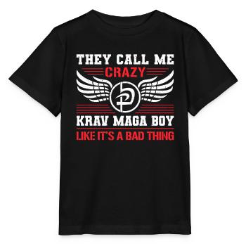 Krav Maga Apparel Israélien Self - T-shirt bio MINI CREATOR Stanley/Stella Enfant - noir - Devant - Mikhail (115cm)
