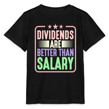 Les dividendes valent mieux que le salaire 5 - T-shirt bio MINI CREATOR Stanley/Stella Enfant - noir - Devant - Mikhail (115cm)