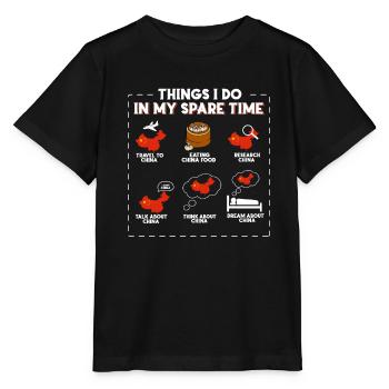China - Stanley/Stella Kinder T-Shirt MINI CREATOR  - Schwarz - Vorne - Mikhail (115cm)
