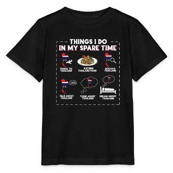Thaïlande - T-shirt bio MINI CREATOR Stanley/Stella Enfant - noir - Devant - Mikhail (115cm)