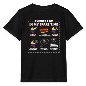 Kolumbien - Stanley/Stella Kinder T-Shirt MINI CREATOR  - Schwarz - Vorne - Mikhail (115cm)