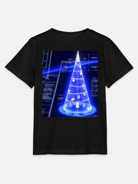 Weihnachten Weihnachtsbaum Schematic Blaupause - Stanley/Stella Kinder T-Shirt MINI CREATOR - Schwarz