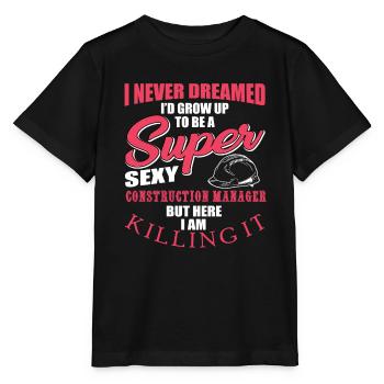 Conception du gestionnaire de site - T-shirt bio MINI CREATOR Stanley/Stella Enfant - noir - Devant - Mikhail (115cm)
